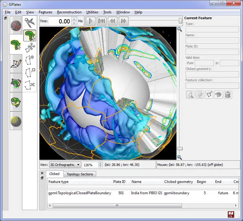 Download web tool or web app GPlates to run in Windows online over Linux online