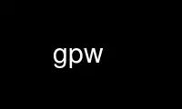Run gpw in OnWorks free hosting provider over Ubuntu Online, Fedora Online, Windows online emulator or MAC OS online emulator
