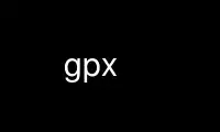 Run gpx in OnWorks free hosting provider over Ubuntu Online, Fedora Online, Windows online emulator or MAC OS online emulator