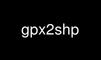 Run gpx2shp in OnWorks free hosting provider over Ubuntu Online, Fedora Online, Windows online emulator or MAC OS online emulator