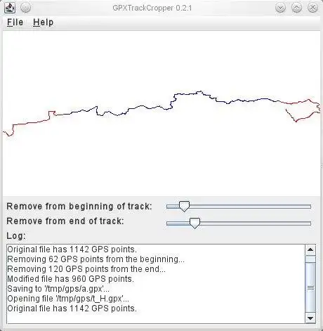 Unduh alat web atau aplikasi web GPXTrackCropper