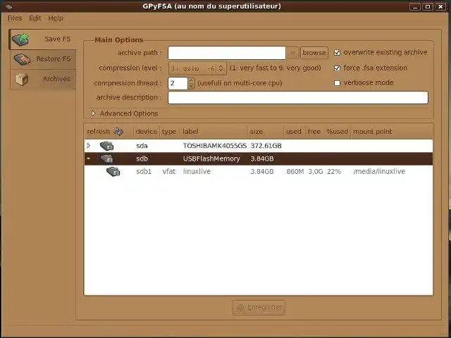 Download web tool or web app GPyFSA