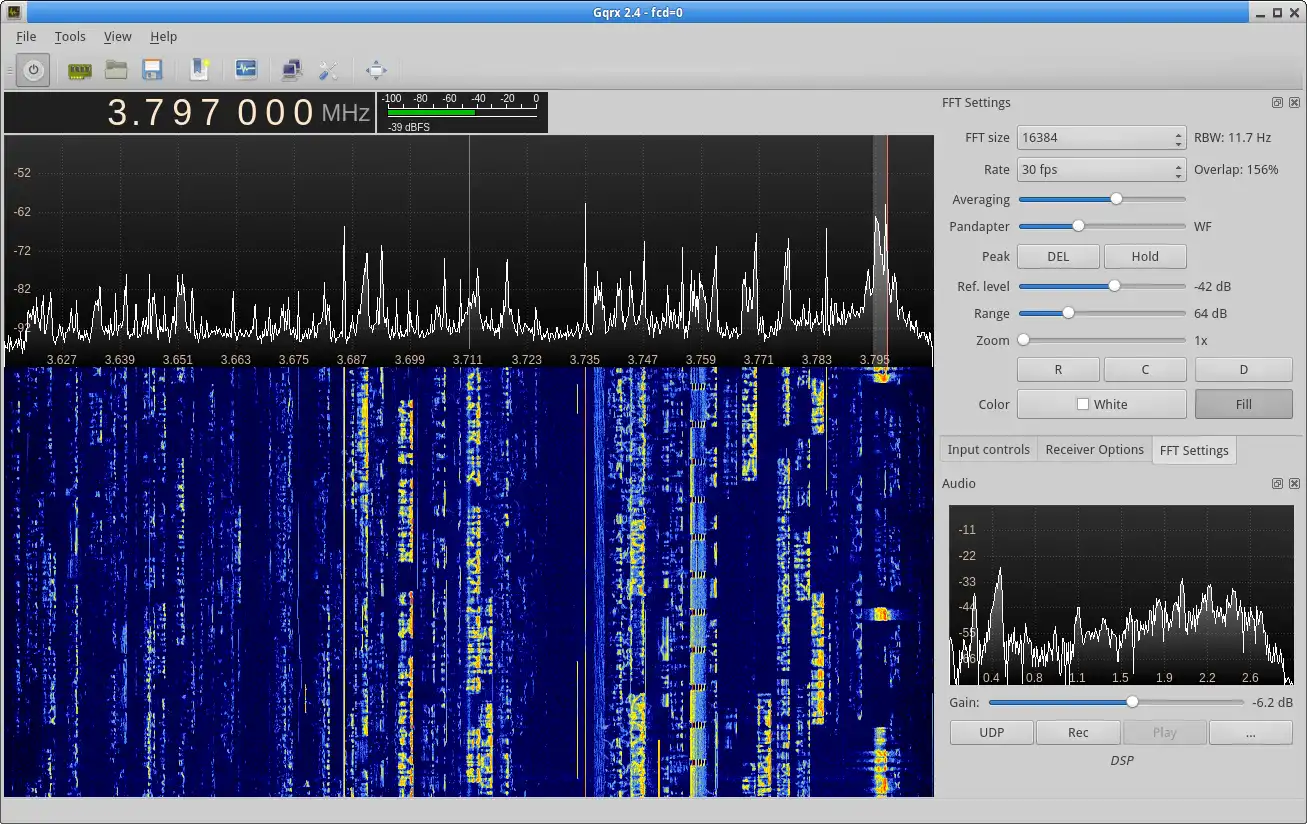 Download web tool or web app Gqrx software defined radio receiver
