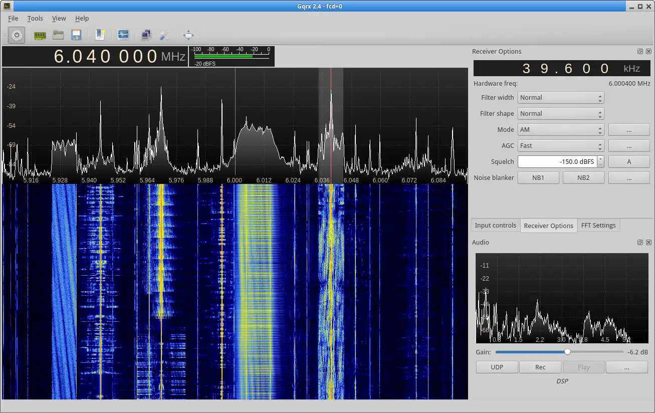Download web tool or web app Gqrx software defined radio receiver