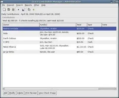 Download web tool or web app Grace Contribution Manager