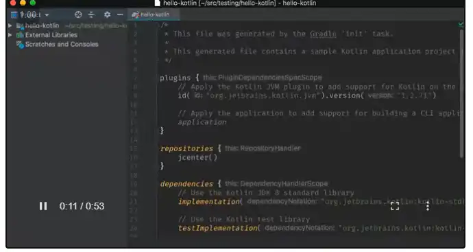 Download web tool or web app Gradle Kotlin DSL Samples