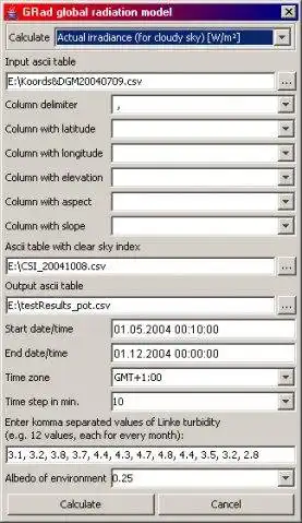 Download web tool or web app GRad solar radiation model to run in Linux online