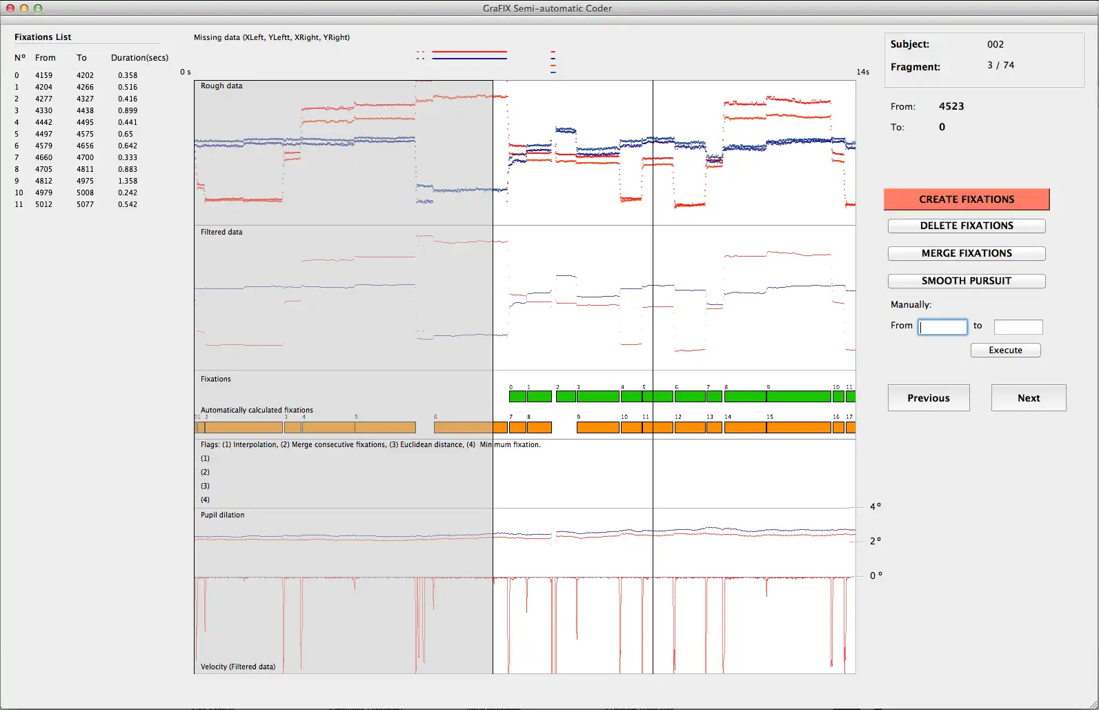 Download web tool or web app GraFIX fixations coder