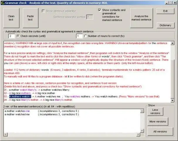 Download web tool or web app Grammar-multi