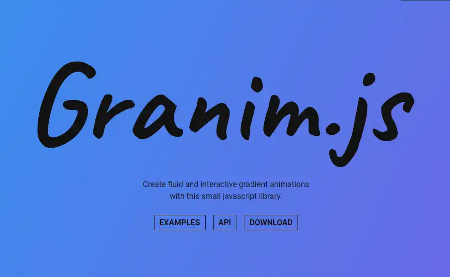 Download web tool or web app Granim.js