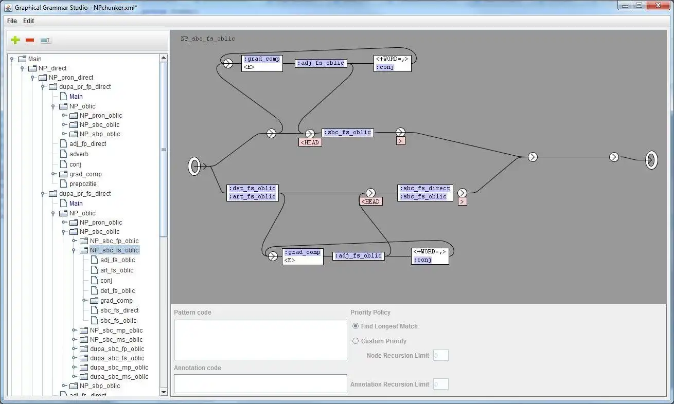 Descargue la herramienta web o la aplicación web Graphical Grammar Studio