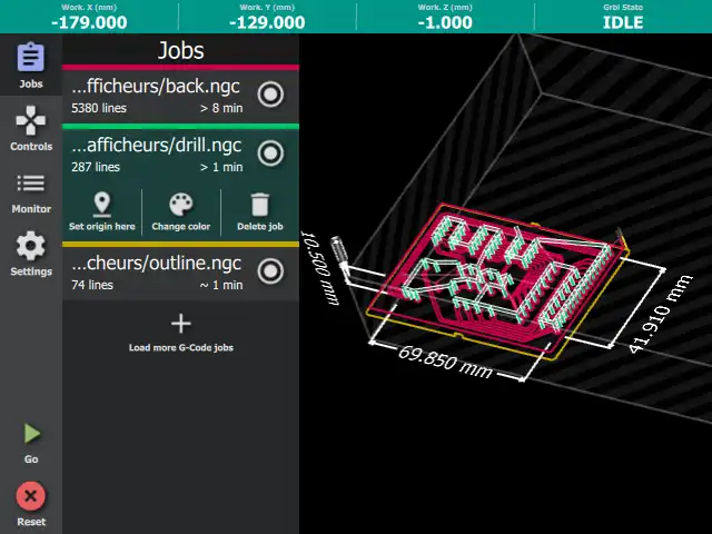 Muat turun alat web atau aplikasi web Grbl Overseer