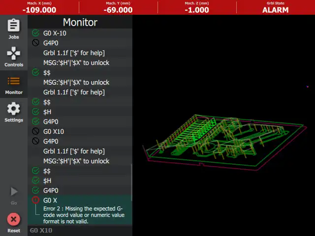 Muat turun alat web atau aplikasi web Grbl Overseer