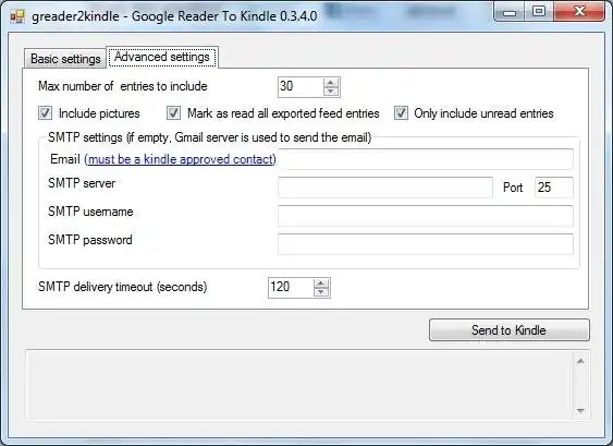 Download web tool or web app greader2kindle - Google Reader To Kindle