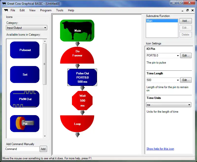 Baixe a ferramenta ou aplicativo da web Great Cow BASIC