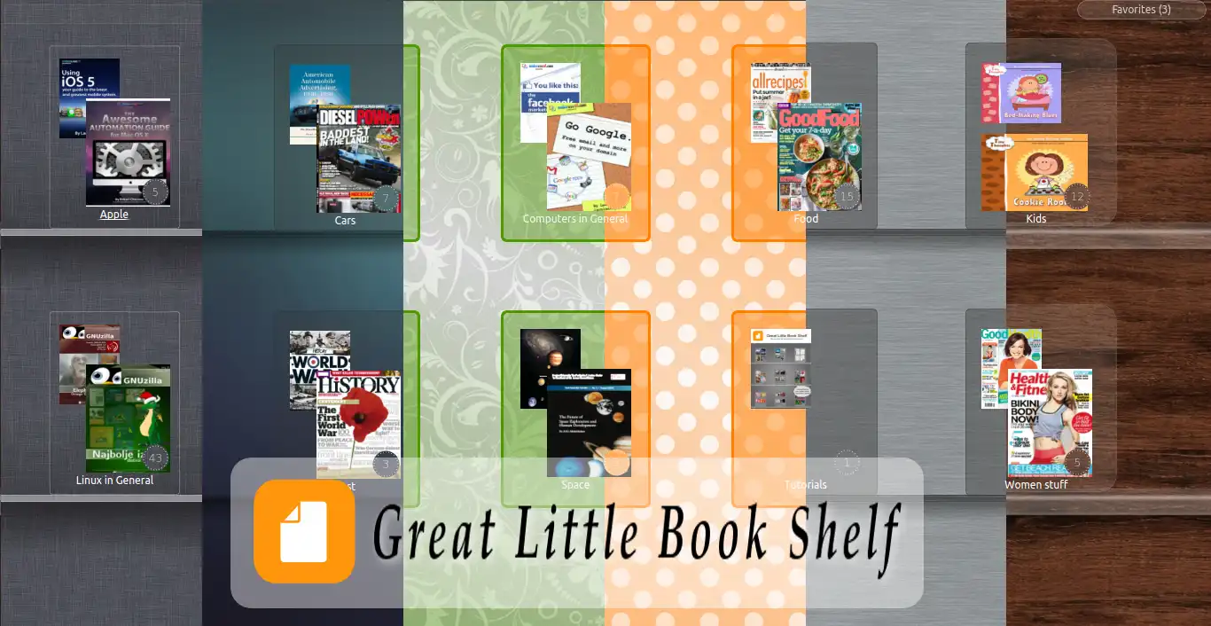 Descărcați instrumentul web sau aplicația web Great Little Book Shelf