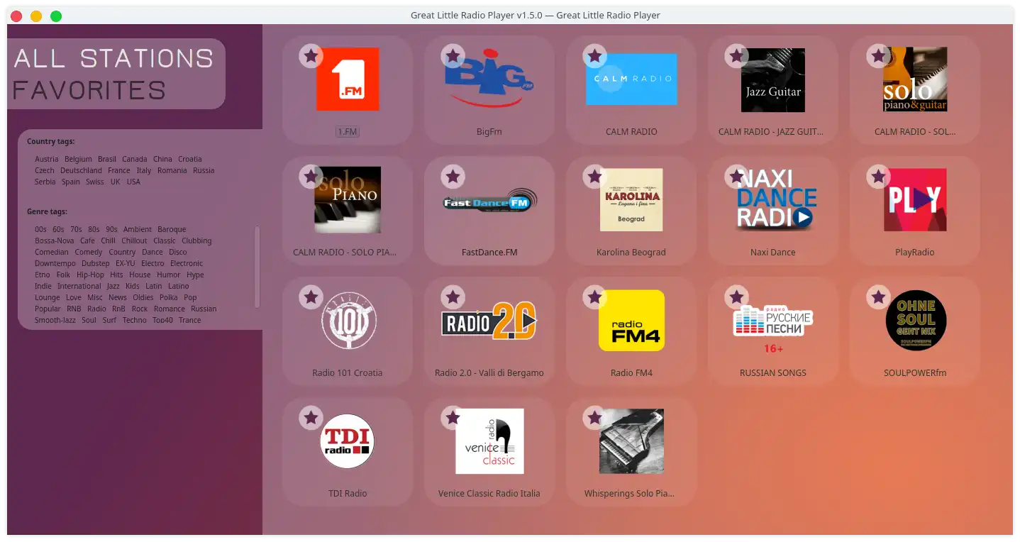 Download web tool or web app Great Little Radio Player