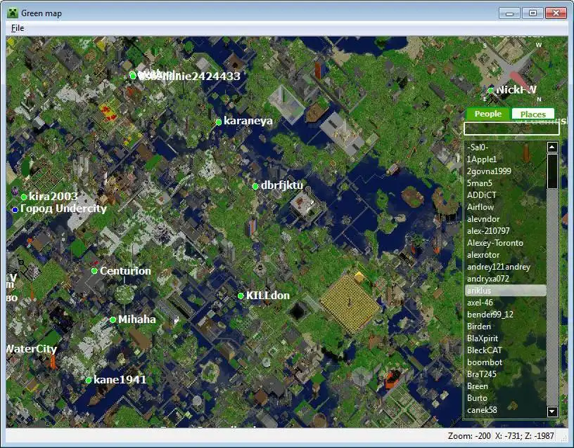 Unduh alat web atau aplikasi web Peta hijau untuk dijalankan di Linux online