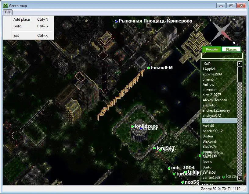 Scarica lo strumento Web o l'app Web Mappa verde da eseguire in Windows online su Linux online