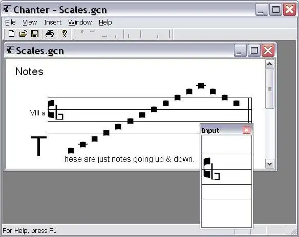 Download web tool or web app Gregorian Chant Notation