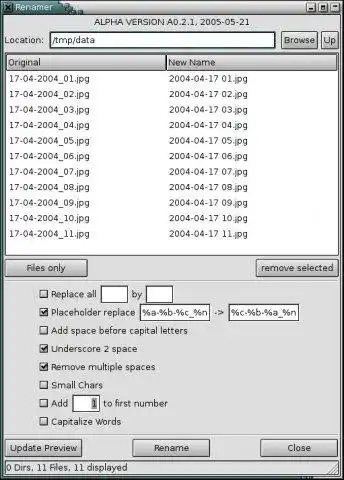 Muat turun alat web atau apl web gRenameIt