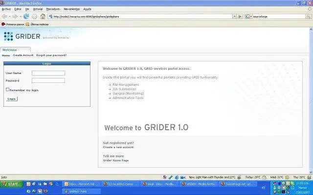 Muat turun alat web atau aplikasi web Gridder