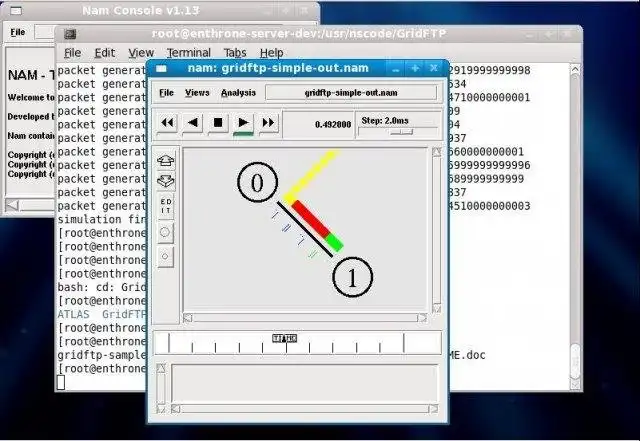 Download web tool or web app Grid Network Simulation using NS2