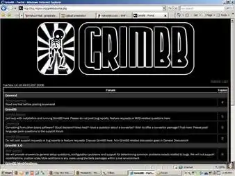 Download web tool or web app GrimBB