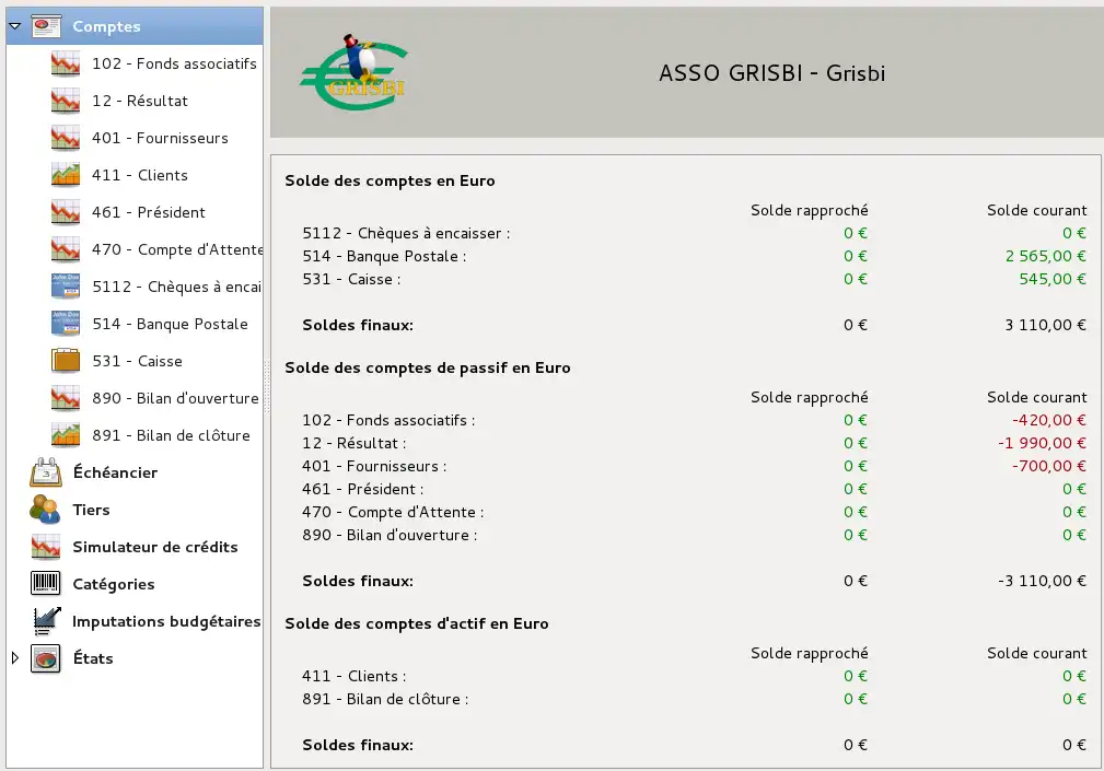 Web aracını veya web uygulamasını indirin Grisbi