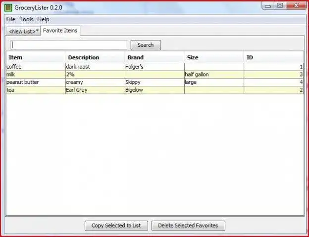 Download web tool or web app GroceryLister