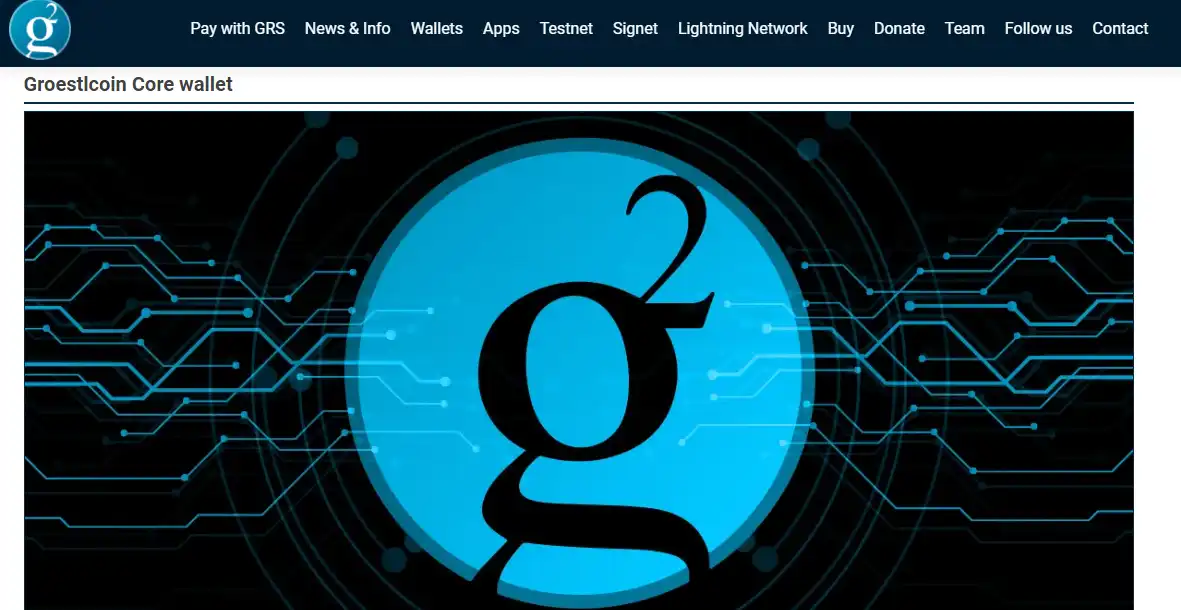 Muat turun alat web atau aplikasi web Groestlcoin