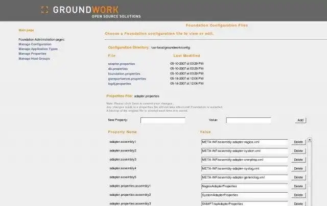 Загрузите веб-инструмент или веб-приложение GroundWork Foundation