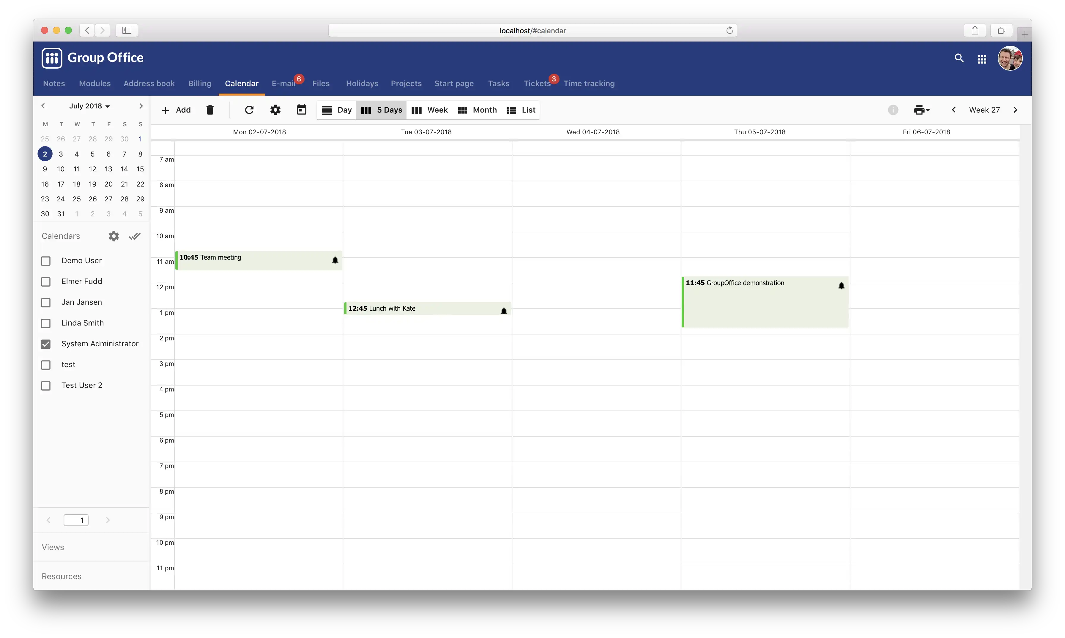 Download webtool of webapp Group Office groupware en CRM