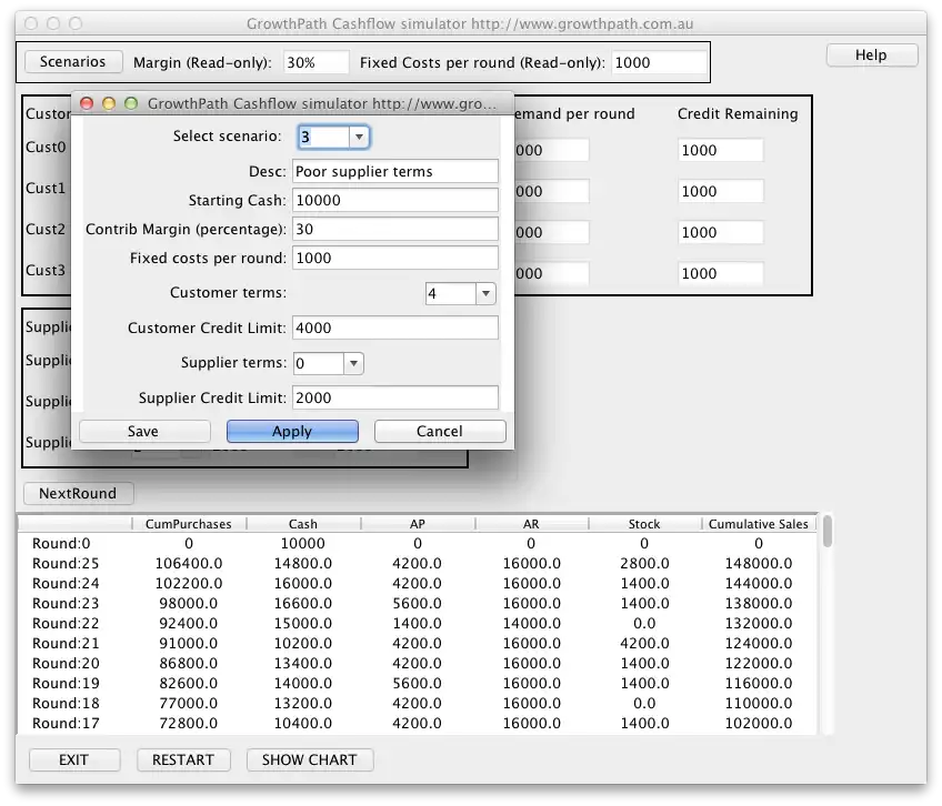 Descargue la herramienta web o la aplicación web GrowthPath Cashflow Simulator