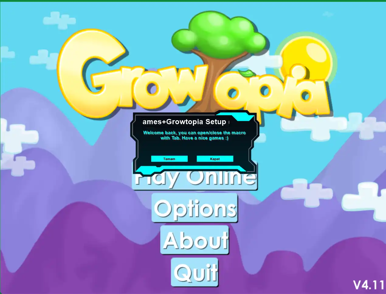 Download web tool or web app Growtopia Macro