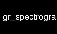 Ejecute gr_spectrogram_plot_i en el proveedor de alojamiento gratuito de OnWorks a través de Ubuntu Online, Fedora Online, emulador en línea de Windows o emulador en línea de MAC OS