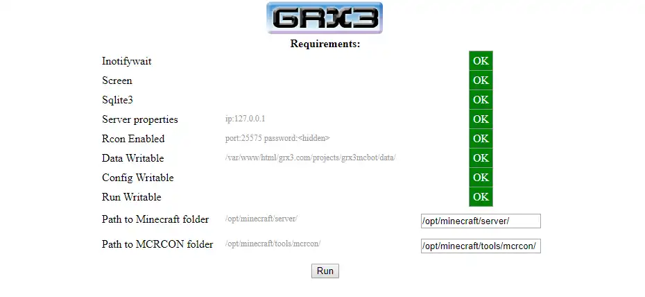 Download web tool or web app grx3mcbot to run in Linux online