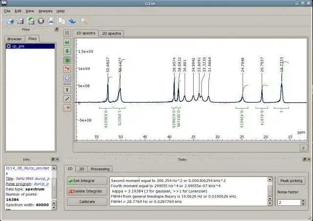 Download web tool or web app GSim - tool for NMR spectroscopy