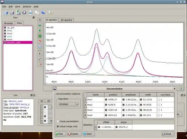 Baixe a ferramenta da web ou o aplicativo da web GSim - ferramenta para espectroscopia de NMR
