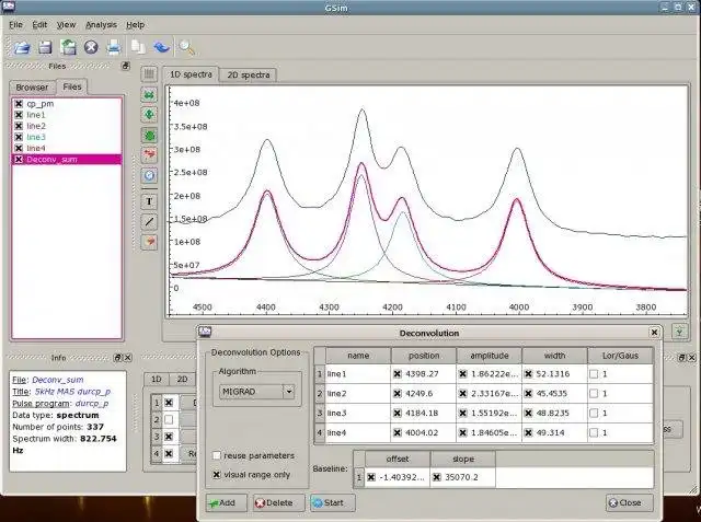 Download web tool or web app GSim - tool for NMR spectroscopy