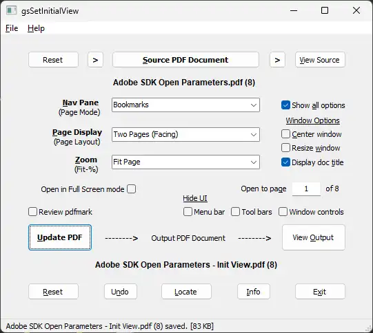 Download de webtool of webapp gsSetInitialView