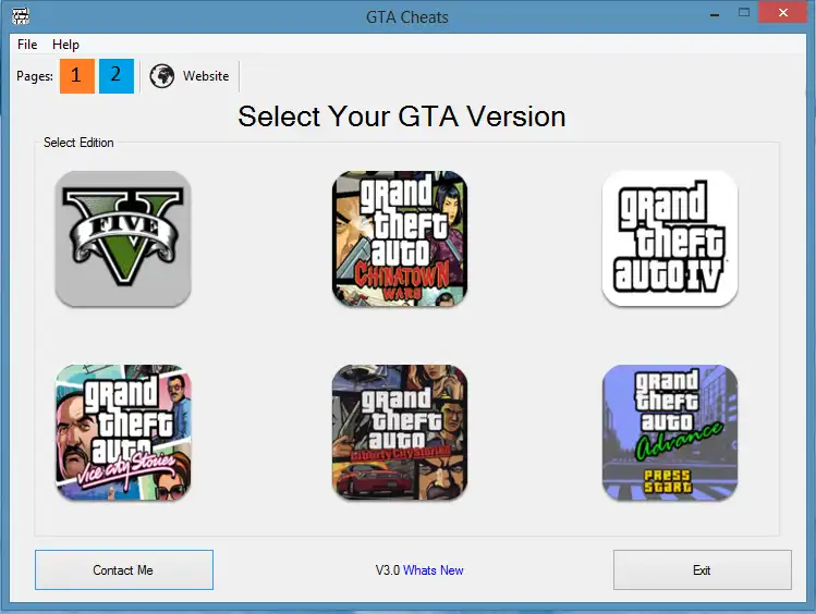 Download web tool or web app GTA Cheats to run in Windows online over Linux online