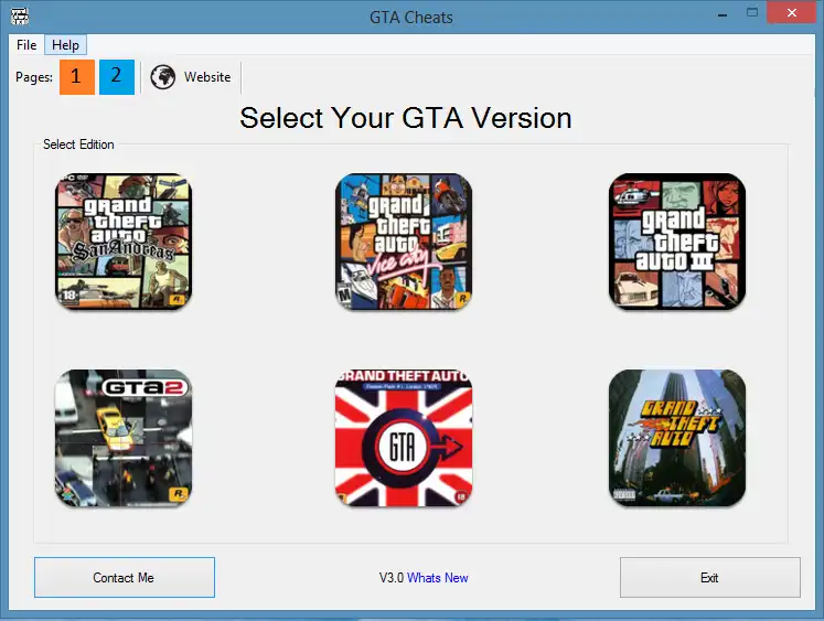 Download web tool or web app GTA Cheats to run in Windows online over Linux online