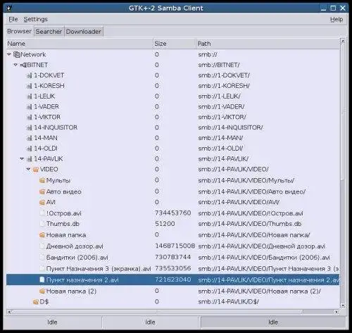 Download web tool or web app GTK2 SAMBA CLIENT