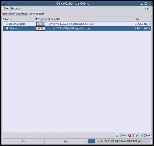 Download web tool or web app GTK2 SAMBA CLIENT