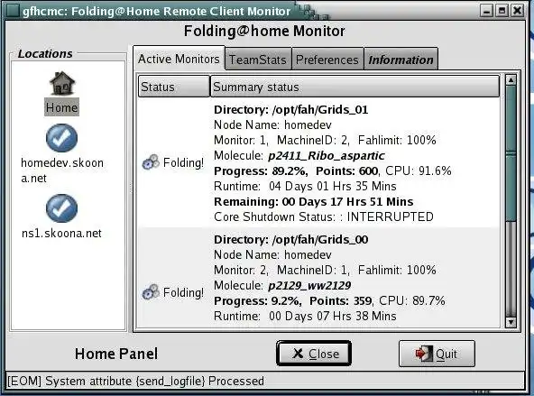 Pobierz narzędzie internetowe lub aplikację internetową GTK Folding@home Remote Client Monitor