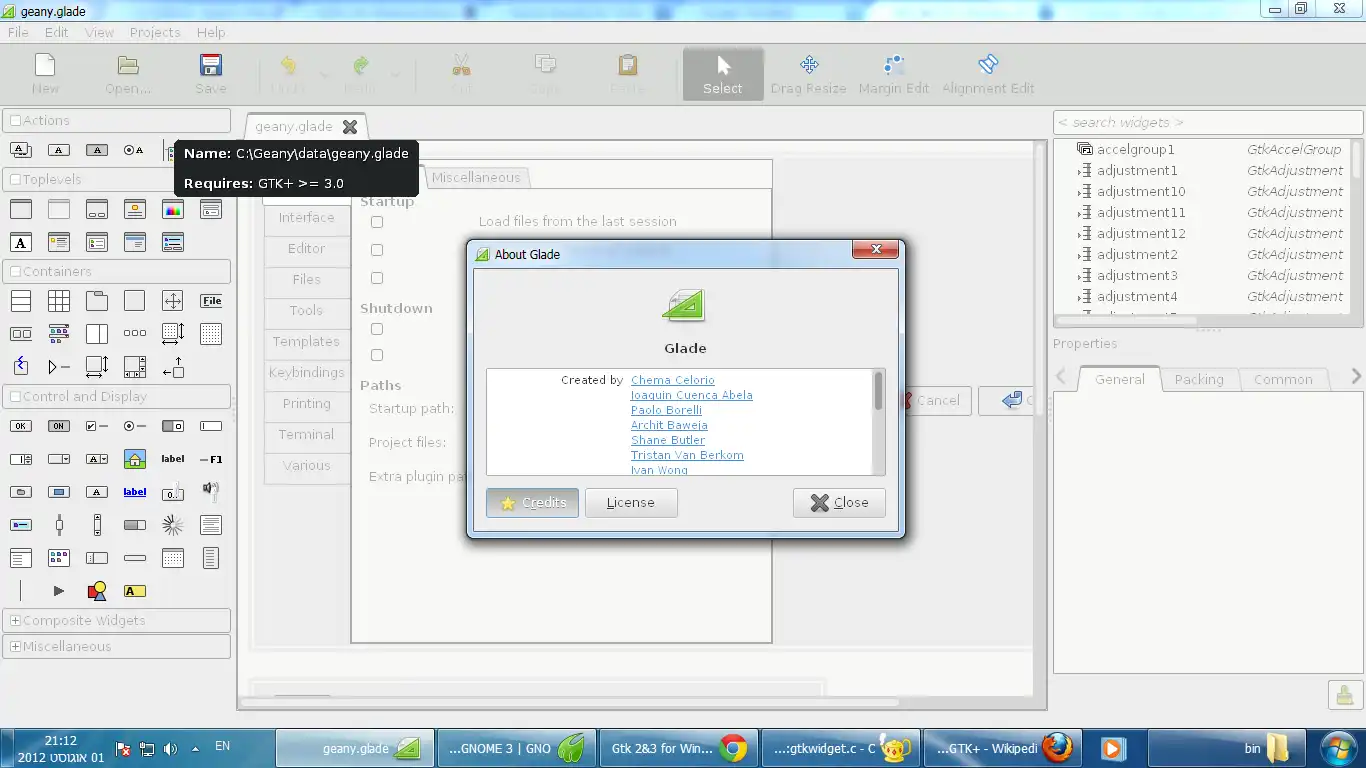 Descargar herramienta web o aplicación web GTK+ para Windows (MinGW)