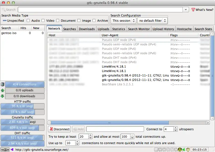 Descărcați instrumentul web sau aplicația web Gtk-Gnutella