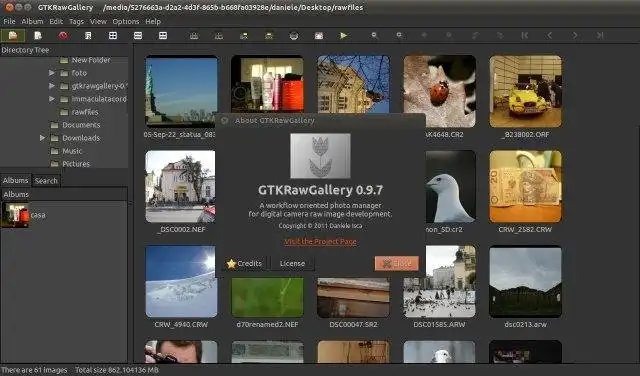 Muat turun alat web atau apl web GTKRawGallery