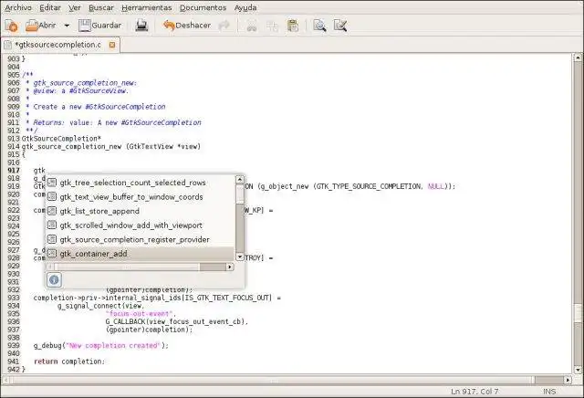 वेब टूल या वेब ऐप GtkSourceCompletion डाउनलोड करें